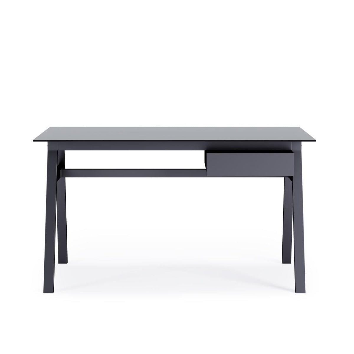 Richmond Glass Home Office Desk - Black, Grey or White Option